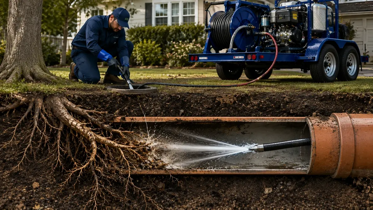 Tree Root Removal with Hydro Jetting in Rio Vista
